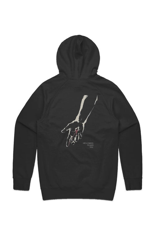 He 39 s Coming to Save You MENS HOODIE