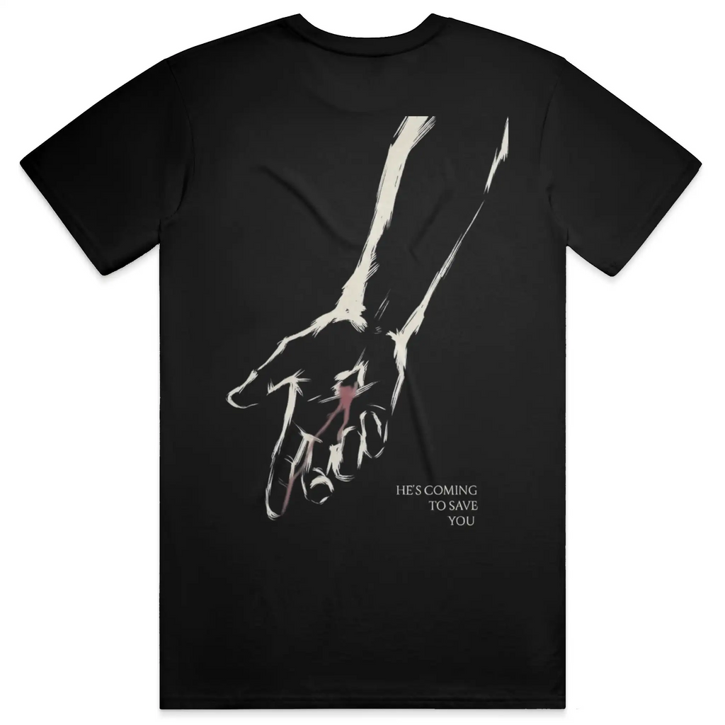 He's Coming to Save you Premium Heavyweight Tee