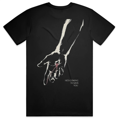He's Coming to Save you Premium Heavyweight Tee