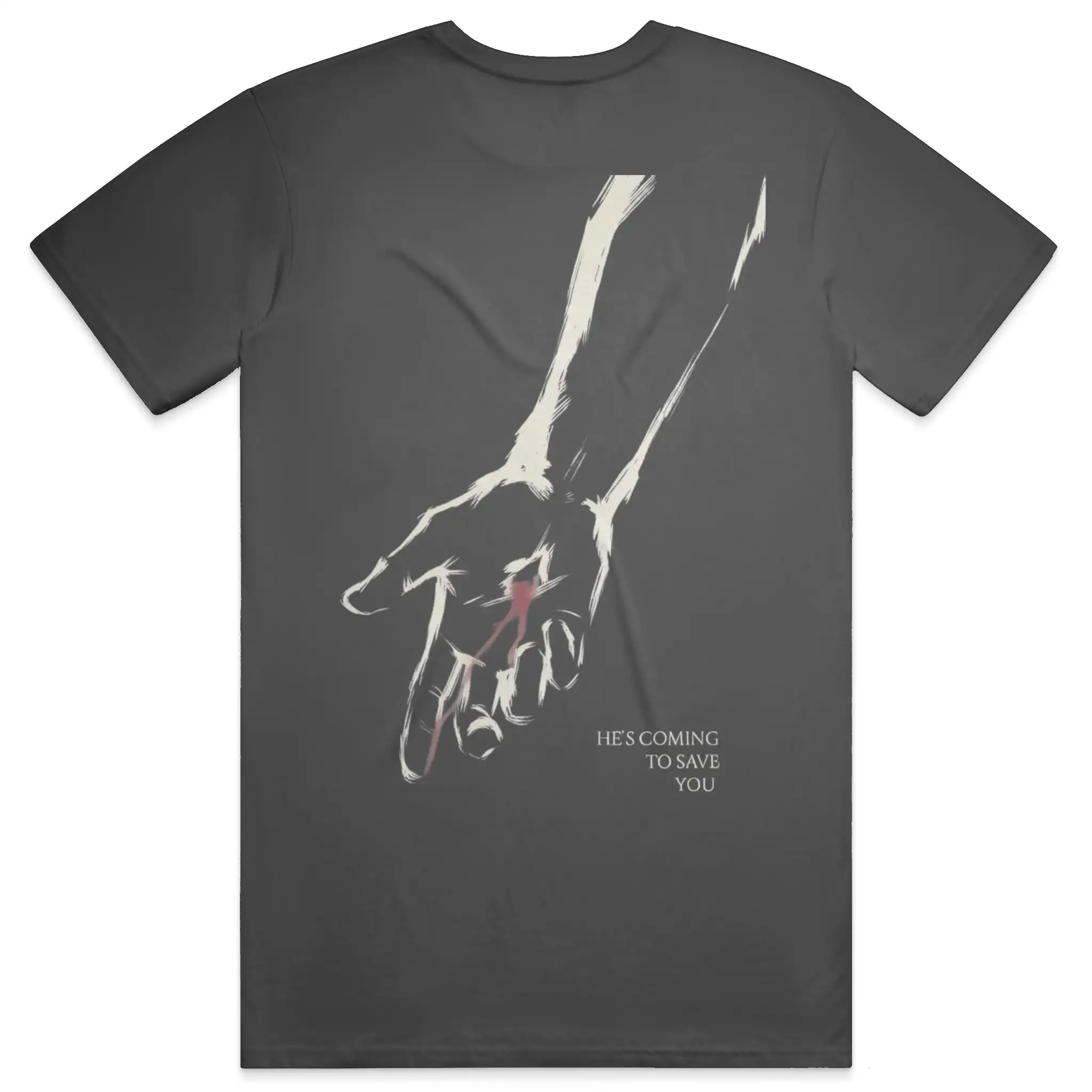 He's Coming to Save you Premium Heavyweight Tee