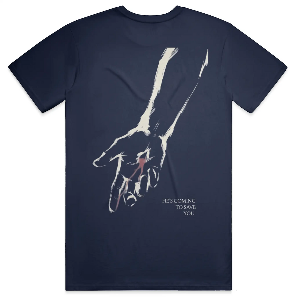 He's Coming to Save you Premium Heavyweight Tee