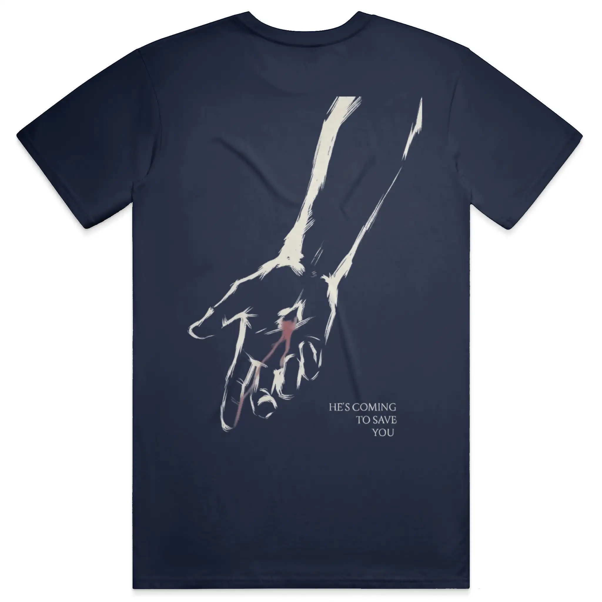 He's Coming to Save you Premium Heavyweight Tee